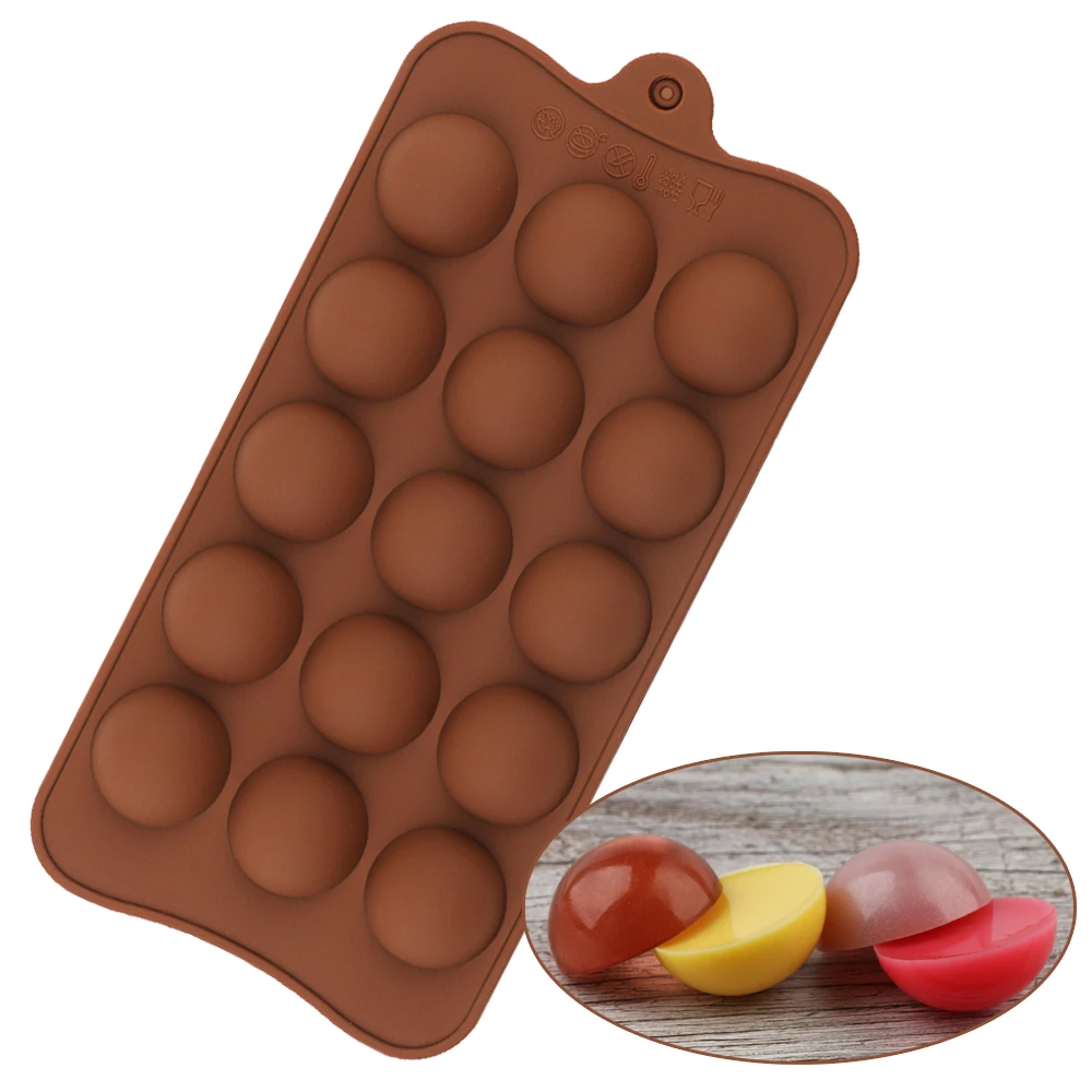 Новые формы для шоколада 15 ячеек полусферическая шоколадная бомба силиконовые