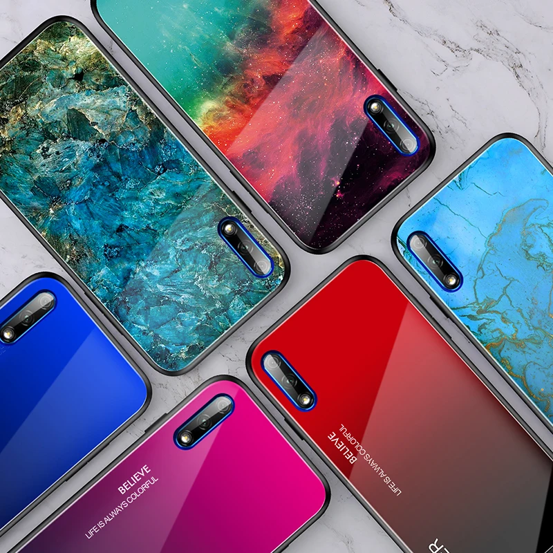 Чехол для huawei Honor 9X Pro чехол из закаленного стекла P20 P20Lite P30 Lite 20 чехлы телефонов