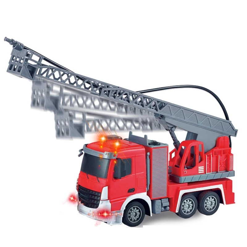 

1:24 2.4G RC Fire Engine Truck Toy Car Rescue Vehicle Sprinkler Music Fires Engines Educational Toys for Kids