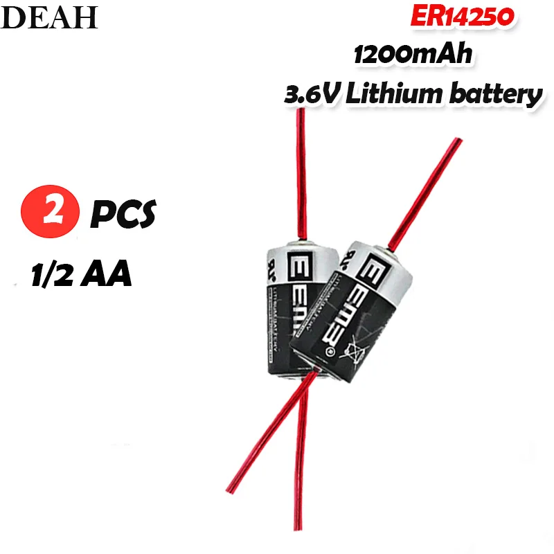 Промышленный литиевый аккумулятор ER14250 ER 14250 CR14250SL 1/2 AA 1/2AA 3 6 в 1200 мАч PLC с