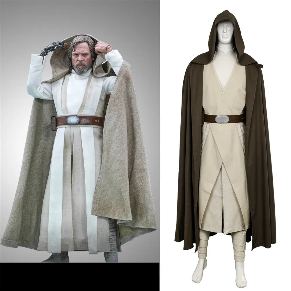 

The Last Jedi Luke SkyWalker Cosplay Costume Halloween Carnival Robe Adult Fatastic Outfit Full Set