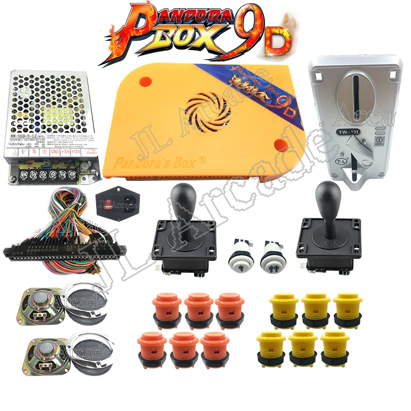Новый аркадный Полный комплект с 3D коробкой Pandora 9d PCB 2500 В 1 плата Jamma жгут приемник