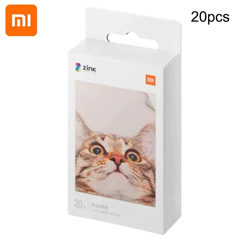 

Original Xiaomi ZINK Pocket Printer Paper Self-adhesive Photo Print 20 Sheets For Xiaomi 3-inch Mini Pocket Photo Printer