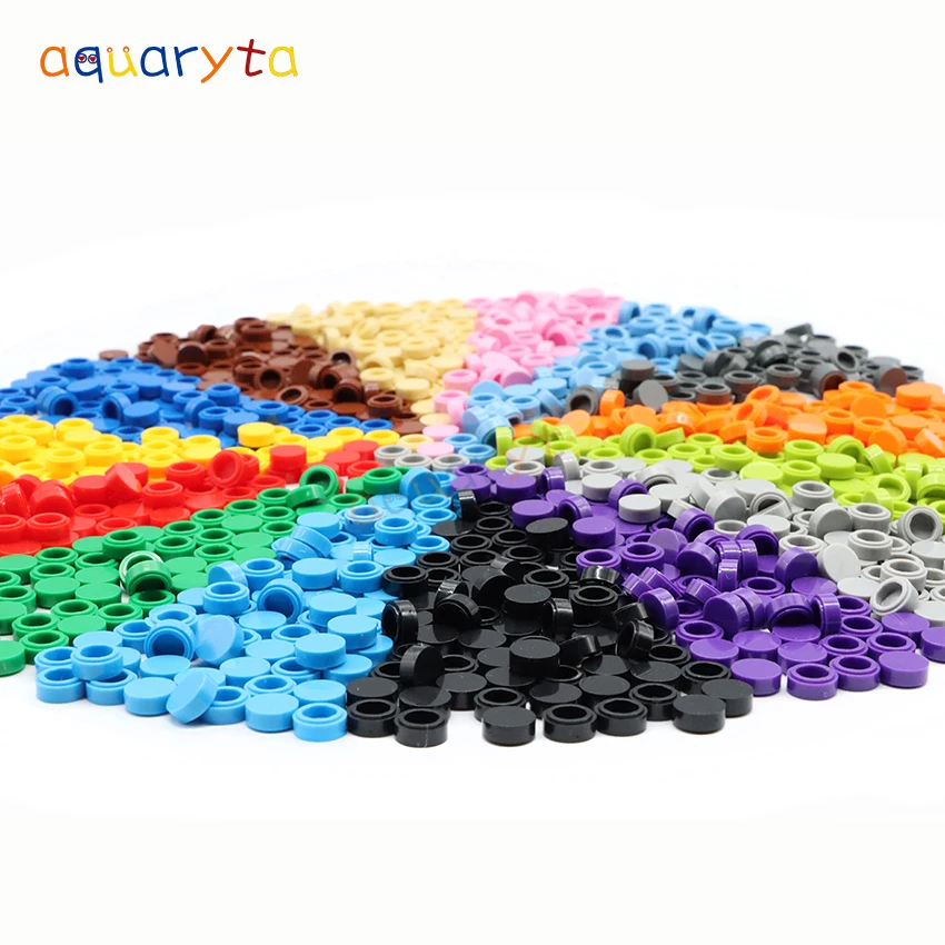 aquaryta 900pcs building blocks round tile 1x1 compatible with 98138 diy educational bricks figure creative diy toy kids gifts free global shipping