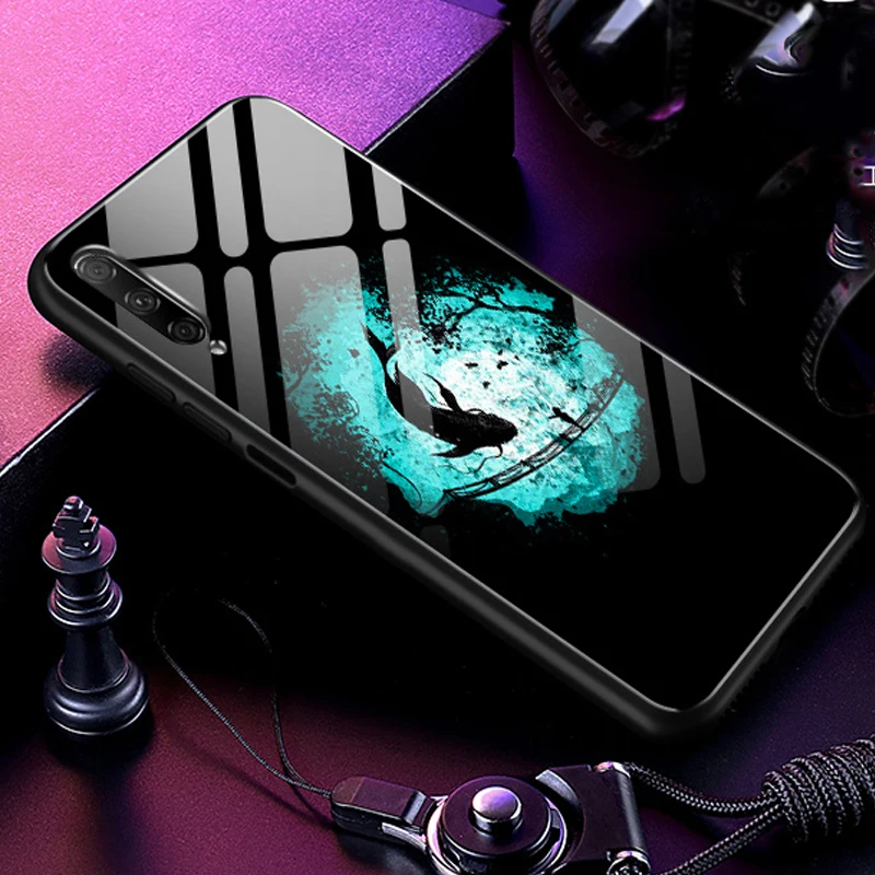 Чехол из закаленного стекла для Huawei Honor 9 X Pro, Мягкая силиконовая задняя крышка для Huawei Honor 9 X Pro, чехол для телефона с звездным узором