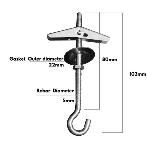 

1/2/3/4pcs Aircraft Hook Heavy Duty Garden Ceiling Hook For Hanging Plants Wall Mounted Iron Art Lantern Hanger Rustproof