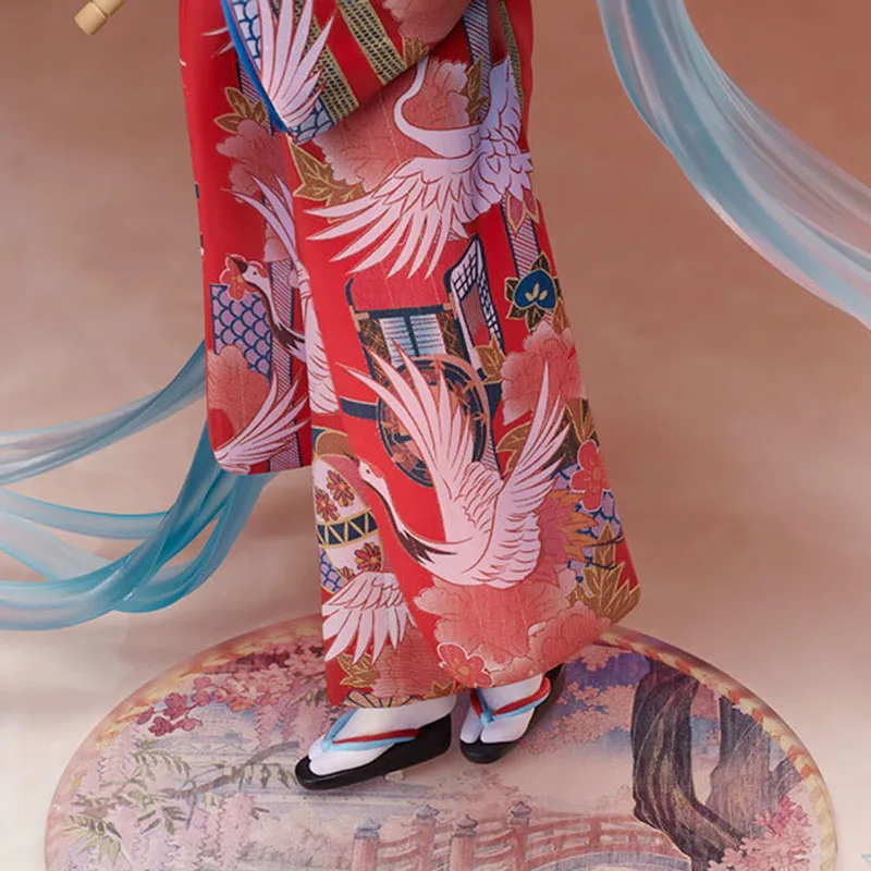

Action Figure Toys Anime 23cm Dolls kimono PVC Japanese Bathrobe Miku Cute Doll Anime Toy For Girls Action Figures Gift