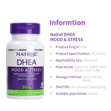 Natrol DHEA 50 мг настроение и стресс способствует сбалансированному уровня гормонов, что 60 таблеток