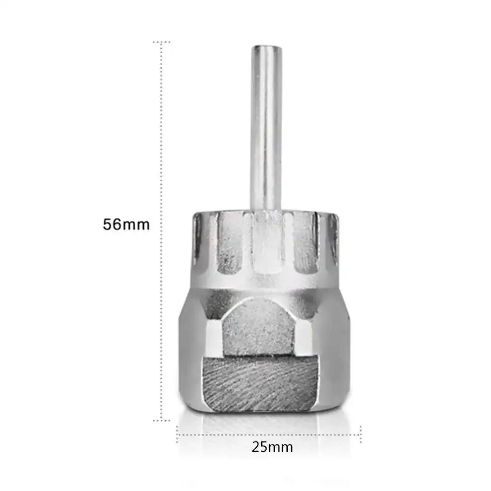 

Bicycle Flywheel Cassette Remover Mountain Bike Socket Wrench Repair 5.6x2.5cm