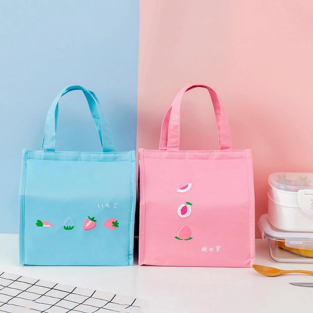 

Lunch Food Box Storage Bags Oxford Cloth Dinner Bento Bag Waterproof Lunch Bags Thermal Insulated Hand Lunch Bag