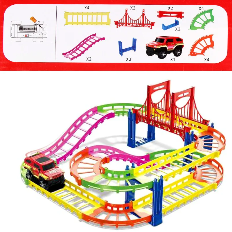 25PCS Elelctric Powered City Track Rail Car Block Building Educational Toy | Игрушки и хобби