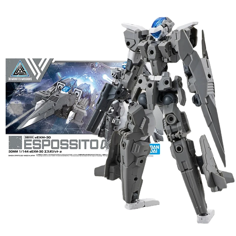 

Bandai Genuine Gundam Model Kit Anime Figure 30MM EEXM-30 Espossito α Collection Model Anime Action Figure Toys for Children