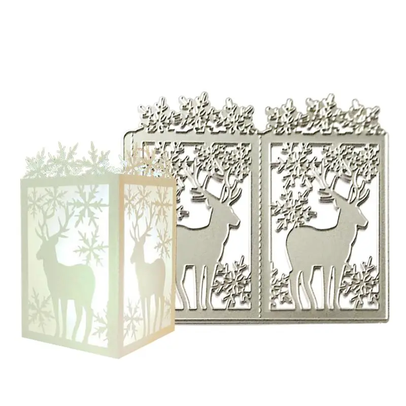 Новинка 2021 металлические Вырубные штампы в виде рождественского оленя