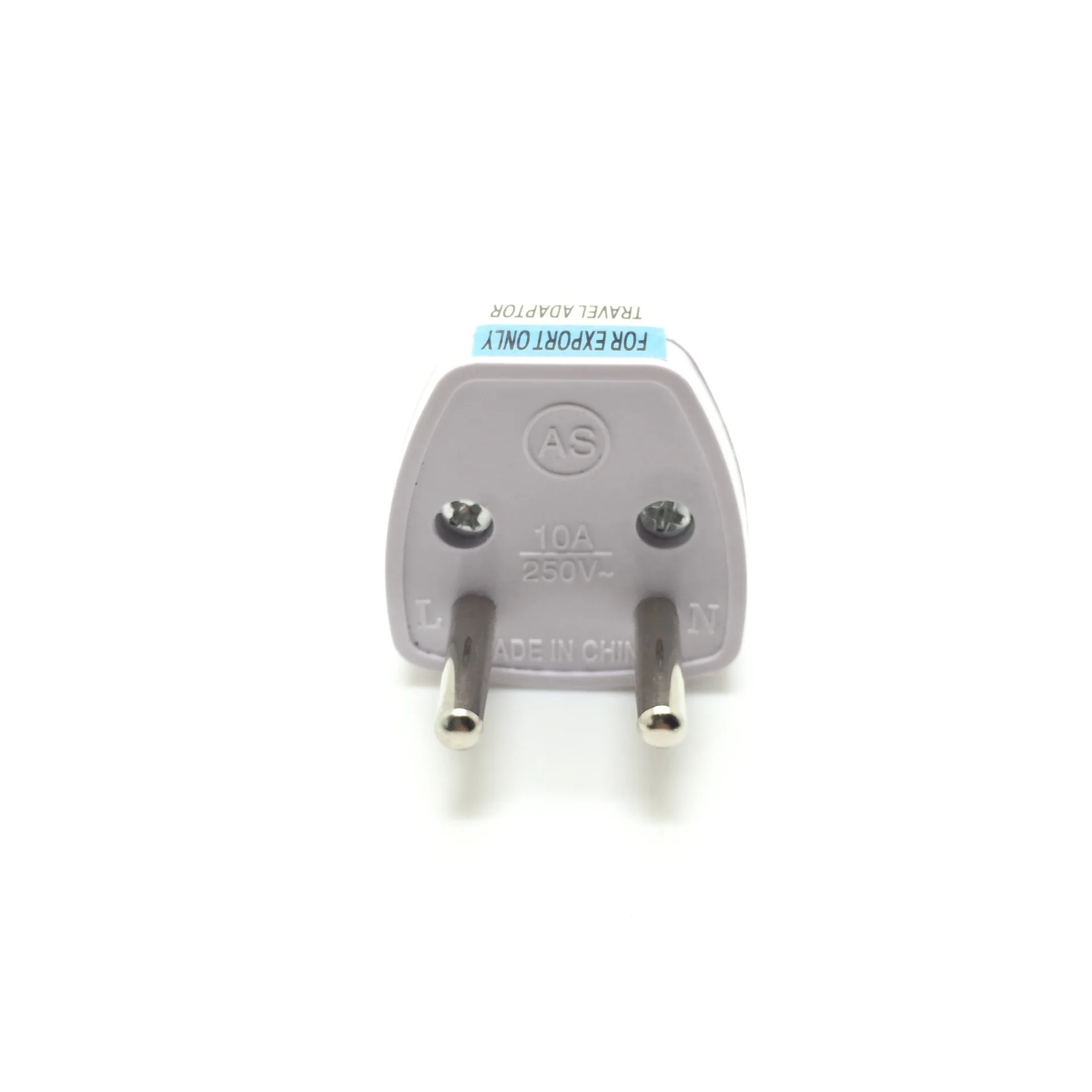 2x Европы конверсионная вилка ЕС Мощность конвертер Подключите зарядное