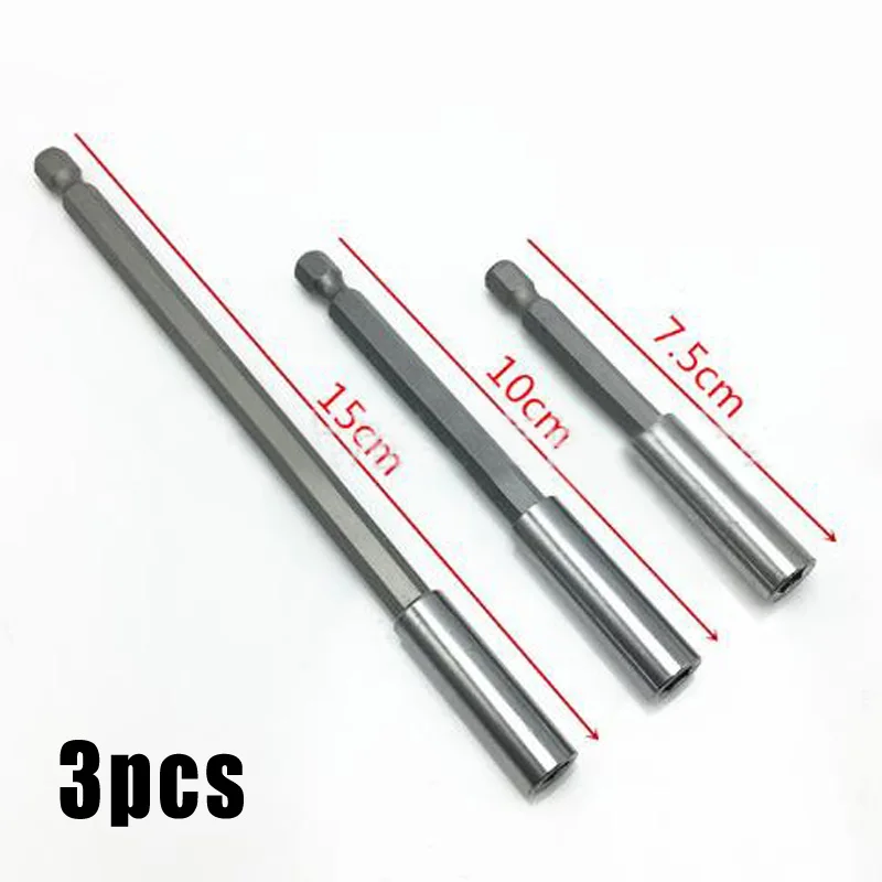 3 шт. магнитное расширение гнезда 1/4 мощность шестигранное сверло Отвертка