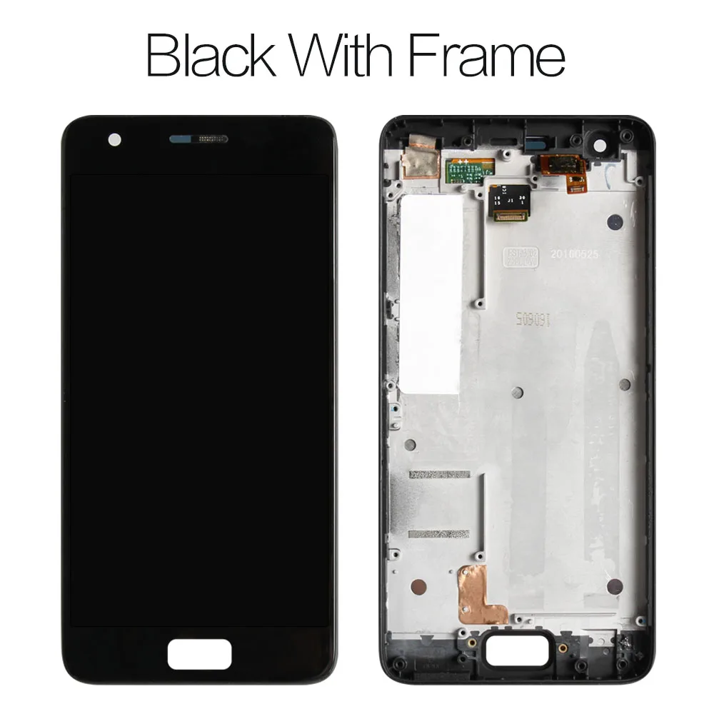 Black with frame Протестированный 5,0 дюймовый дисплей для lenovo ZUK Z2 lcd с рамкой сенсорный экран для lenovo ZUK Z2 Дисплей lcd - Цвет: Black with frame