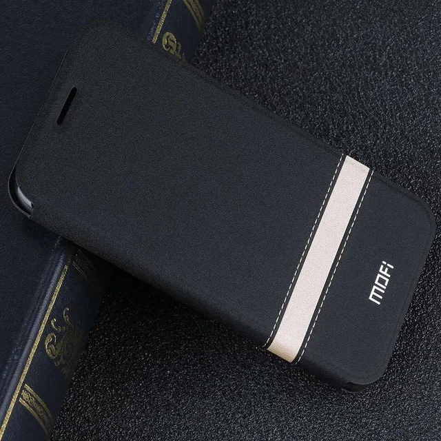 Black Модный чехол MOFI для Xiao mi 5X, роскошный чехол с магнитной застежкой из искусственной кожи, чехол для Xiaomi mi 5s 5S Plus, чехол на заднюю панель - Цвет: Black