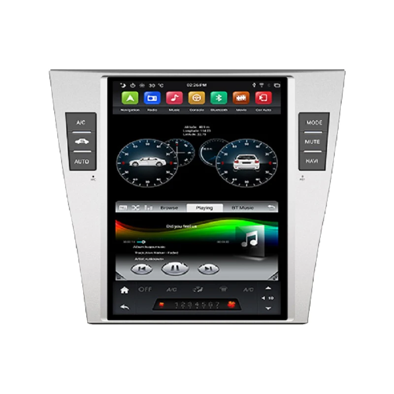 

KD-10401 Klyde автомобильный стерео PX6 4 + 32 ГБ Автомобильный cd dvd-плеер 10,4 дюймов вертикальный экран для Camry-Автомобильный мультимедийный