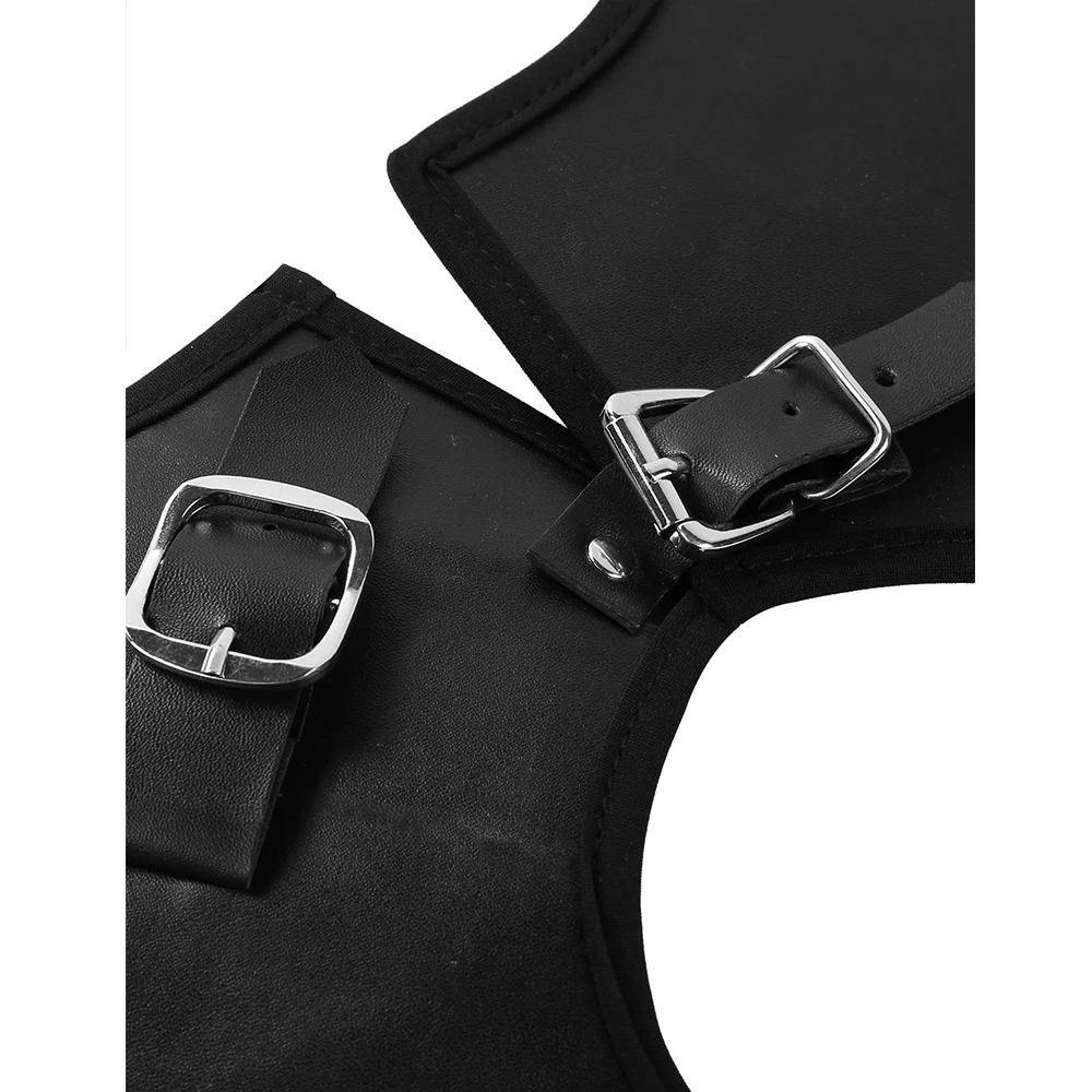 Мужская защитная накладка на шею из искусственной кожи ручной работы |