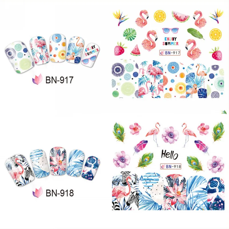 Фотообои/лист для дизайна ногтей Красота водная переводная наклейка слайдер