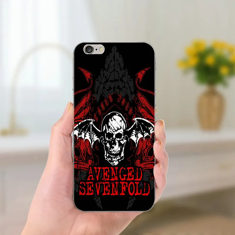 Slim Soft Silicone TPU Fashion Avenged Sevenfold Phone Case for iPhone 8 7 6 6S Plus X 5 5S SE 5C 4 Shell Transparent Cover | Мобильные