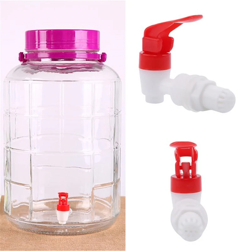 Glass Wine Bottle Plastic Faucet Wine Valve Water Dispenser Switch Tap Bibcock Jar Wine Barrel Water Tank Faucet With Filter New