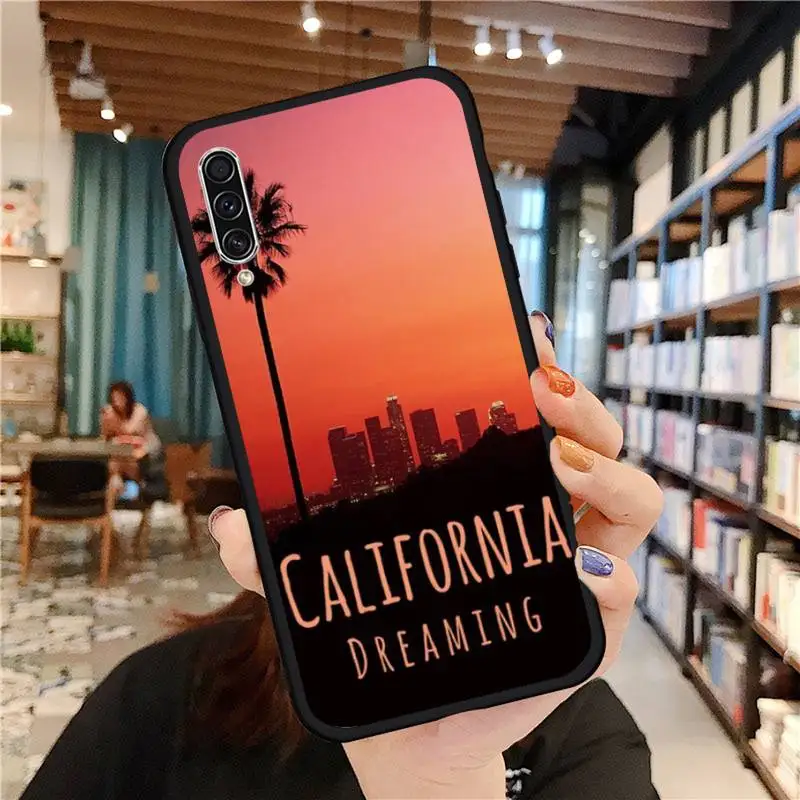 

California Travel Los Angeles Phone Case For Samsung galaxy A S note 10 7 8 9 20 30 31 40 50 51 70 71 21 s ultra plus