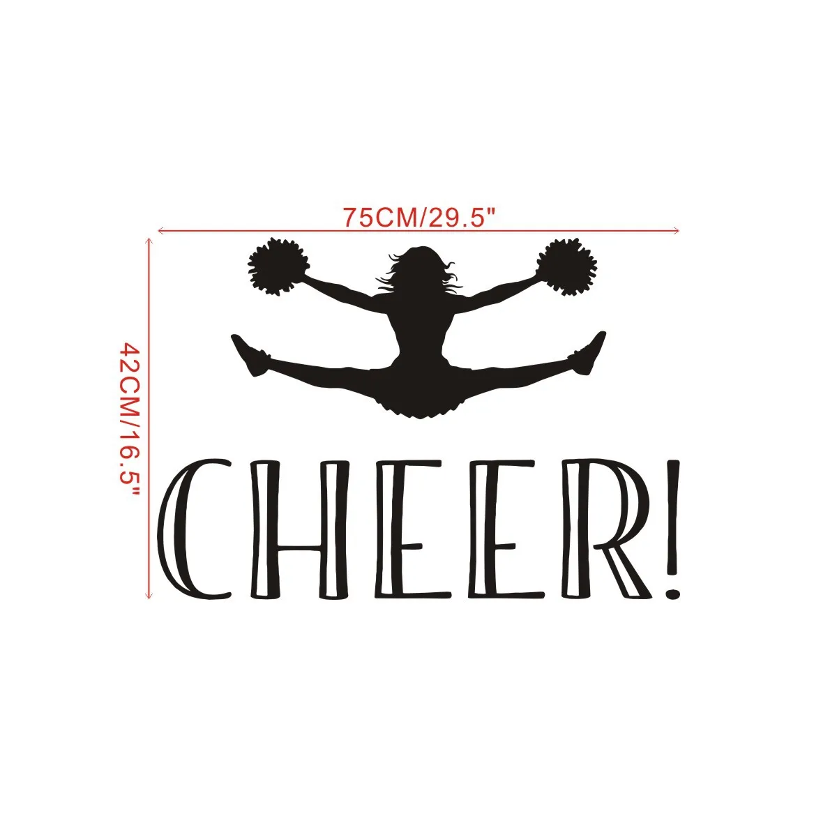 Cheer Come on Gym креативные настенные наклейки гостиная спальня семейная витрина