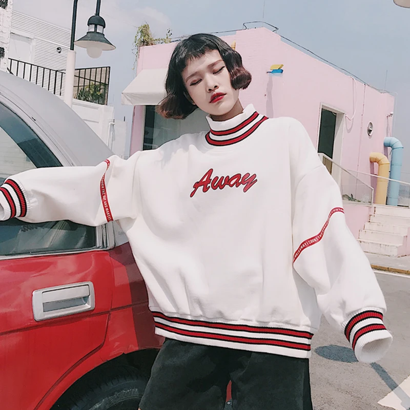 Модные толстовки Femme осень зима корейский Ulzzang Harajuku Женская флисовая толстовка с капюшоном женские свободные пуловеры толстовки