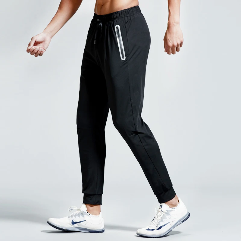Sports pants men's running fitness football training closing fast dry feet cropped autumn | Спорт и развлечения