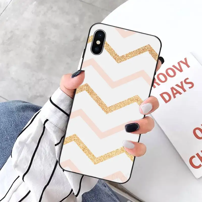 

Love Heart Gold Rose Marble Stripes Phone Case for iPhone 11 12 pro XS MAX 8 7 6 6S Plus X 5S SE 2020 XR mini