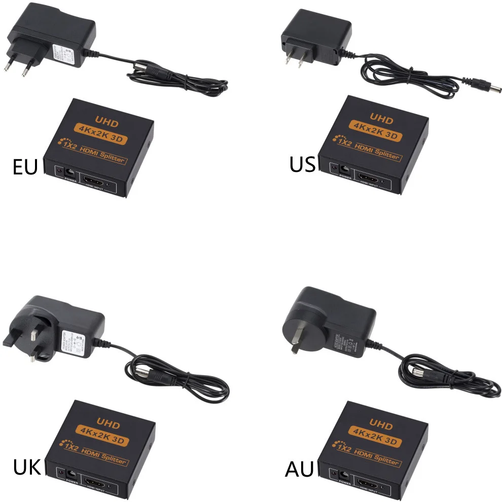 Сплиттер LccKaa 4k HDMI совместимый сплиттер Full HD 1080p видео переключатель 1X2 1 в 2 выход
