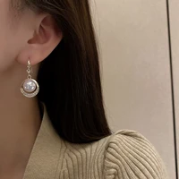 new year earrings 2022 ins net red pearl fashion korean temperament womens light luxury high sense retro dangle jewelry