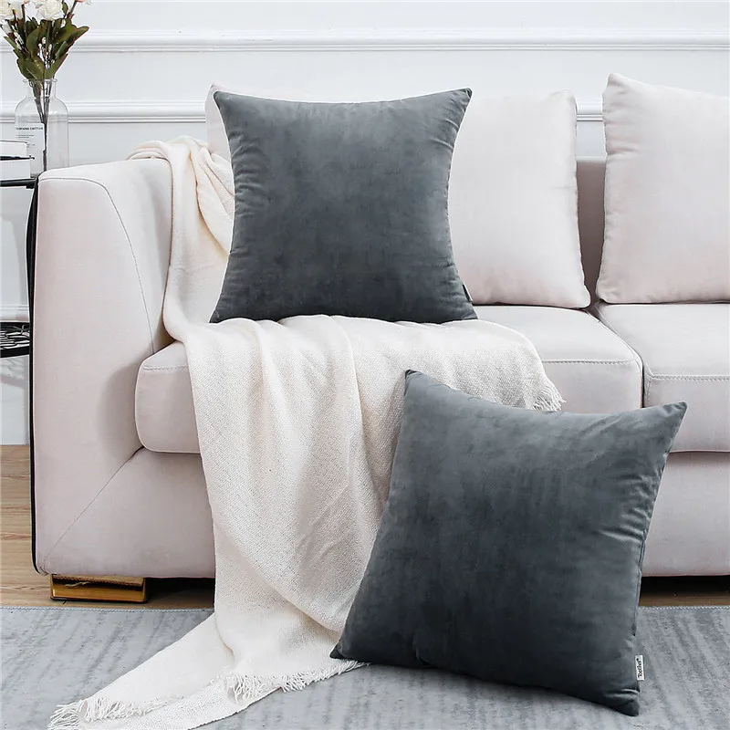 Супероднотонные бархатные наволочки мягкие для дивана кровати автомобиля дома