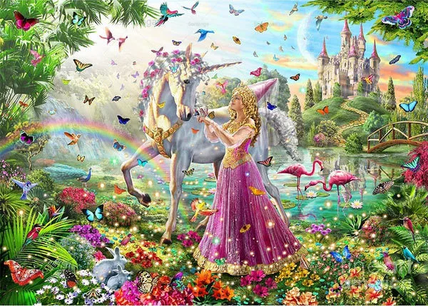 

Sontonga Round Square Drill 5D Diy Diamond Painting "unicorn Animals" Embroidery Cross Stitch Full Rhinestone Decor