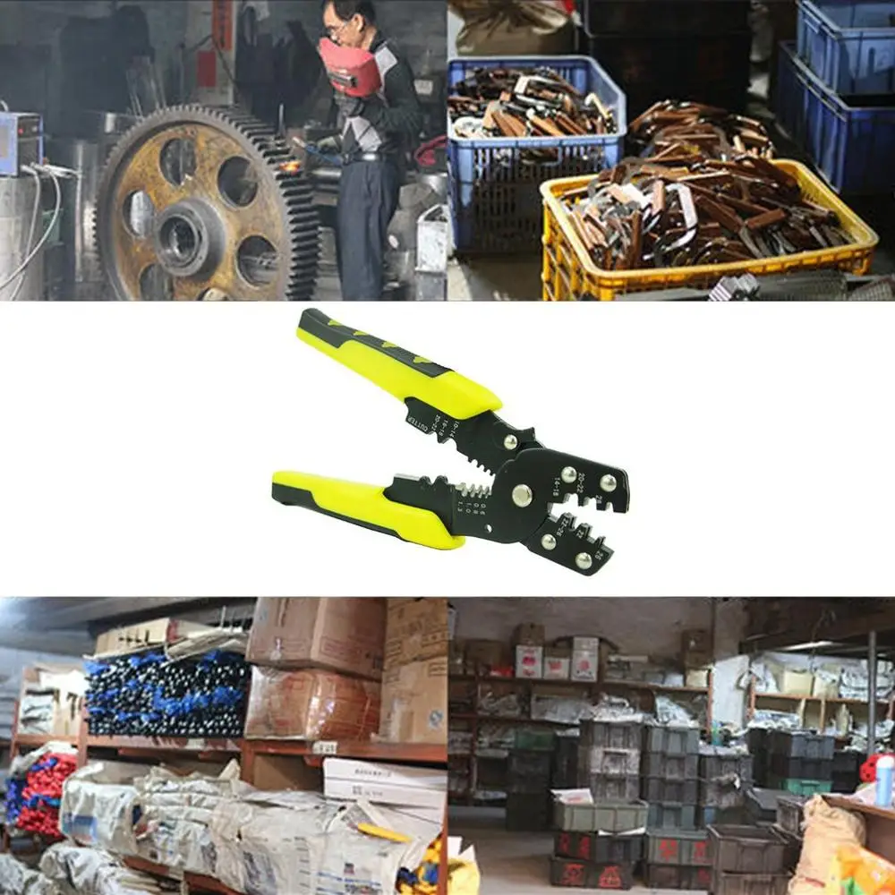 

2020 Cable Wire Stripper Automatic Crimping Tool Peeling Pliers Adjustable Terminal Cutter Wire multi-tool Crimper