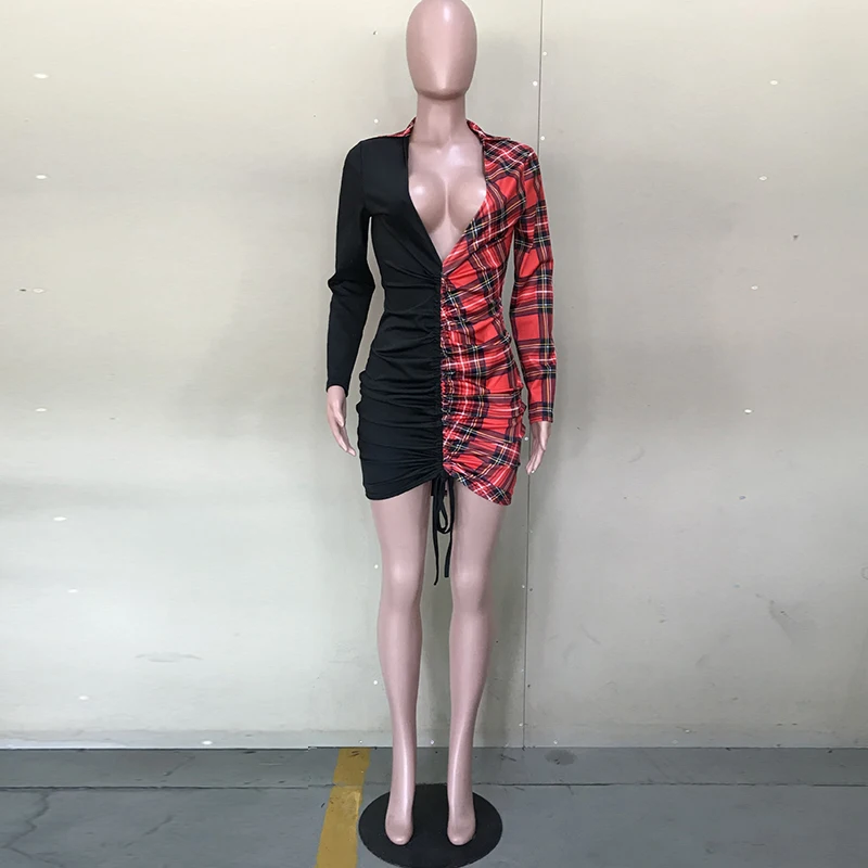 

Sexy striped mini dress long sleeve bandage dress for women new style hot sale year fashion street wear hanging nightclub dress