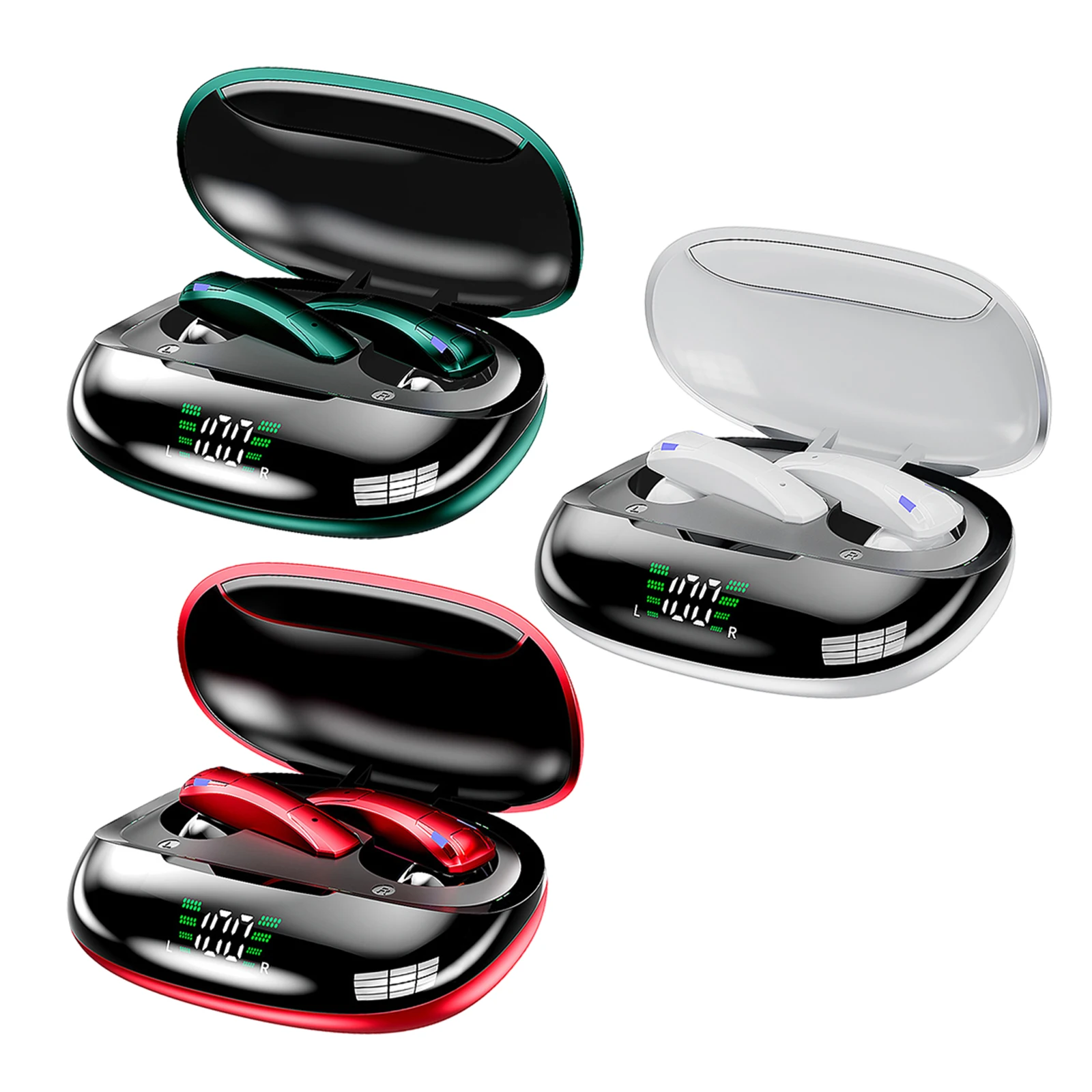 

Беспроводные Наушники Hi-Fi стерео звуковые наушники в ухо светодиодный цифровой дисплей для IOS/Android для спорта бега тренировки игр