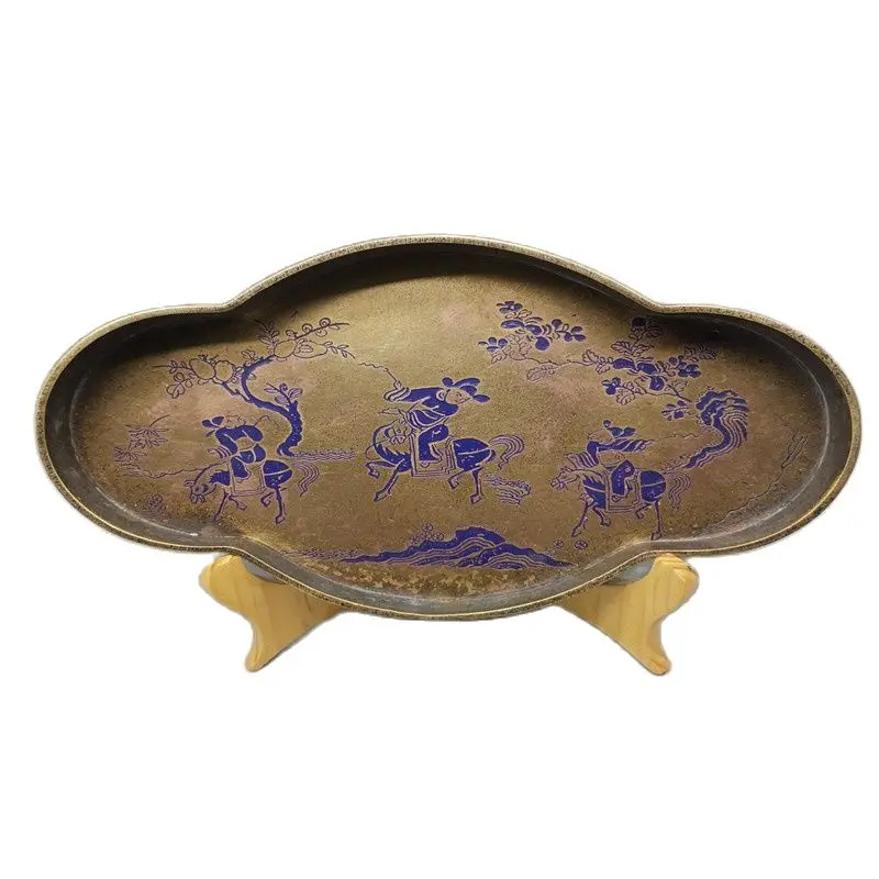 

Chinese Old Bronze Statue Ancient Plate
