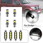 Для 2007-2011 Dodge деталь нитро-двигателя Himoto Redcat Canbus автомобиля светодиодный светильник лампы белого и синего цвета голубого ледяного цвета интерьер посылка комплект 12v Карта Купол фонарь освещения номерного знака