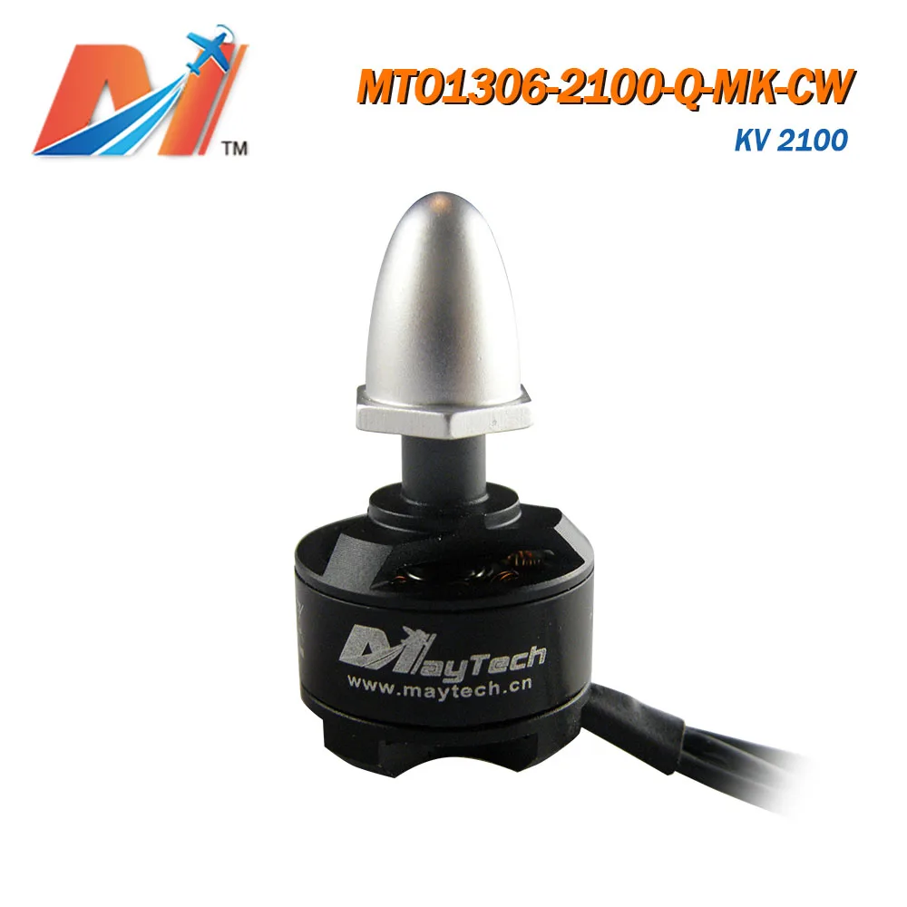Бесщеточный двигатель Maytech 2100KV 1306 с резьбой CW на валу для электрического