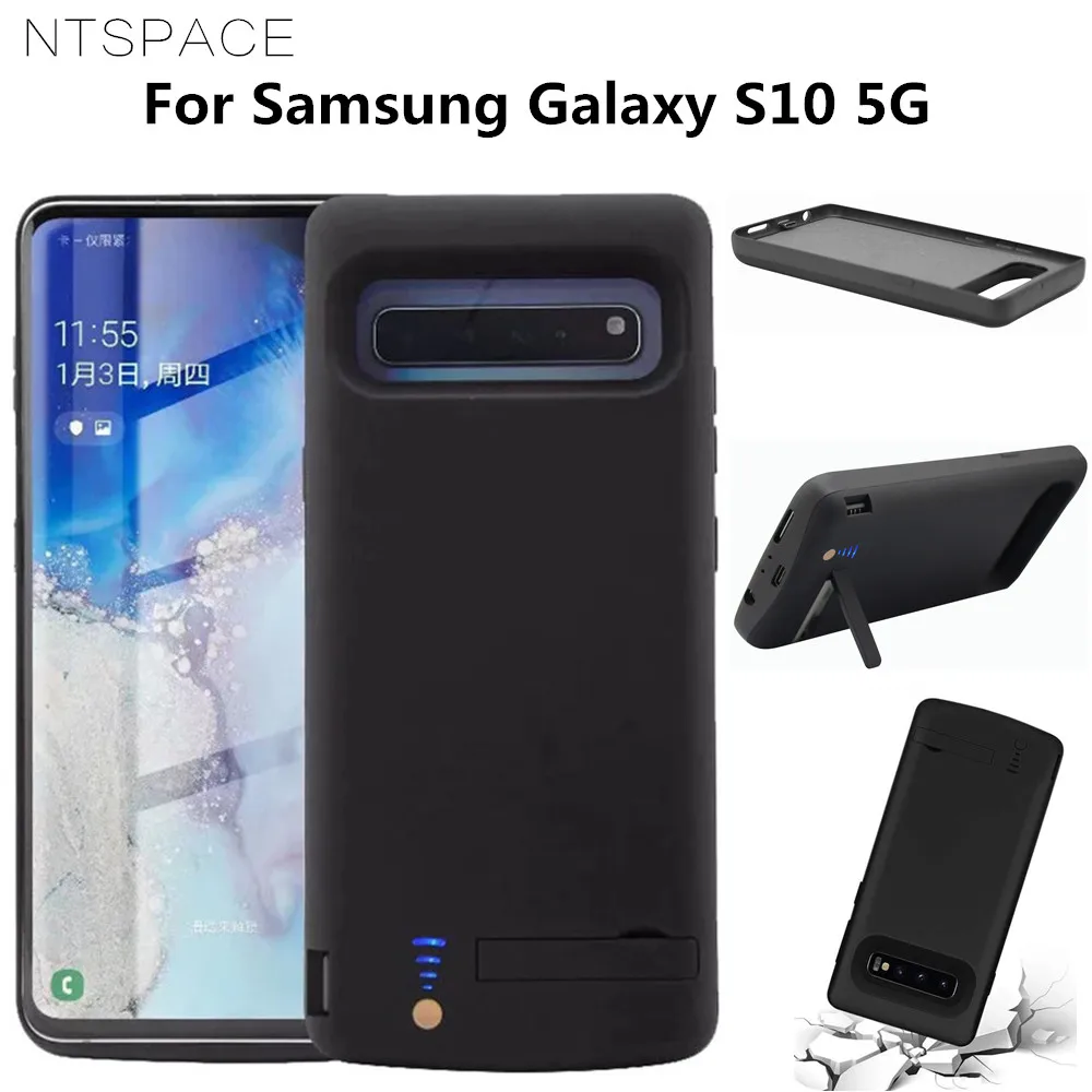 Противоударные Чехлы для зарядного устройства Samsung Galaxy S10 5G Powerbank чехол 6500 мАч