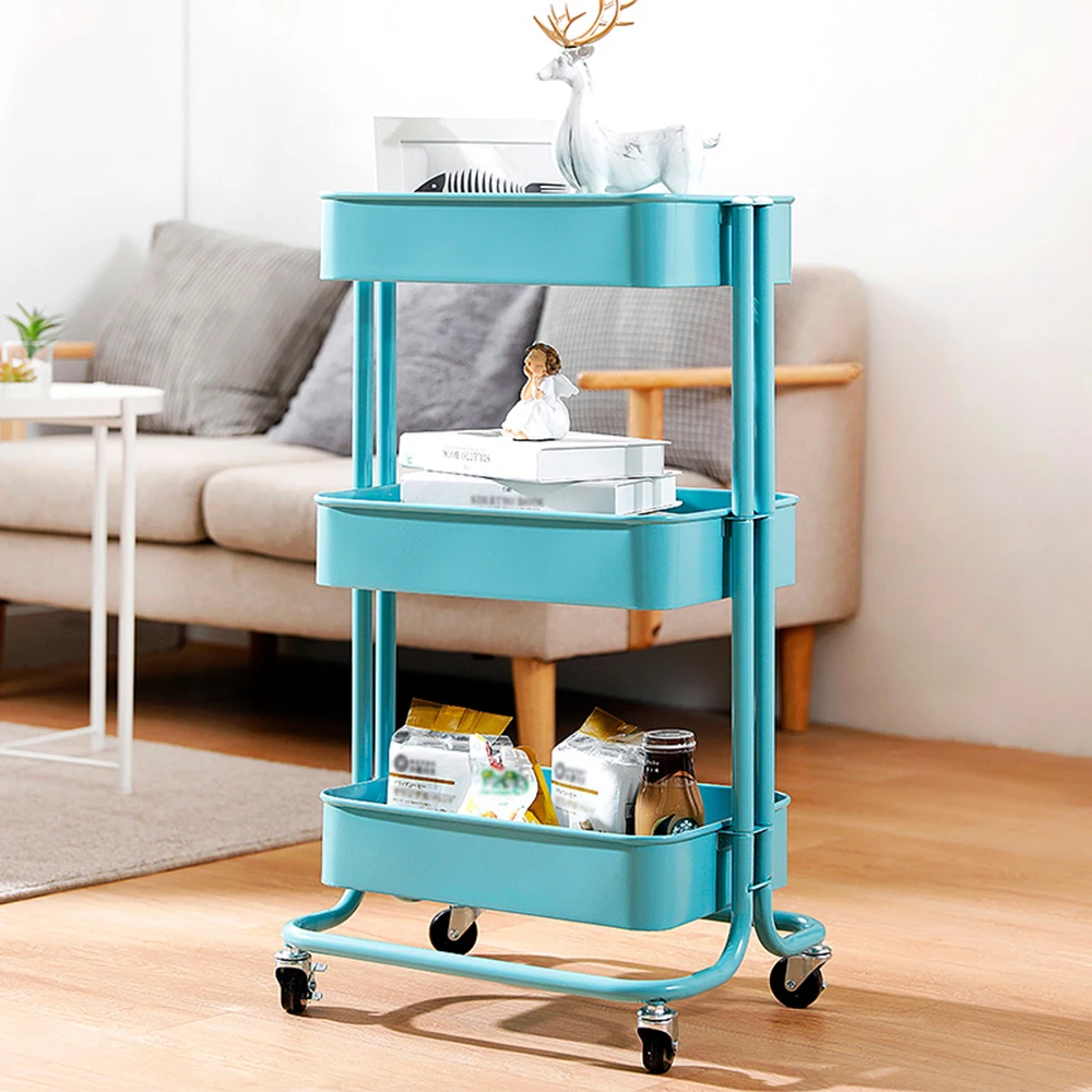 Кухонная стойка для хранения холодильник боковая полка съемная утилита корзина