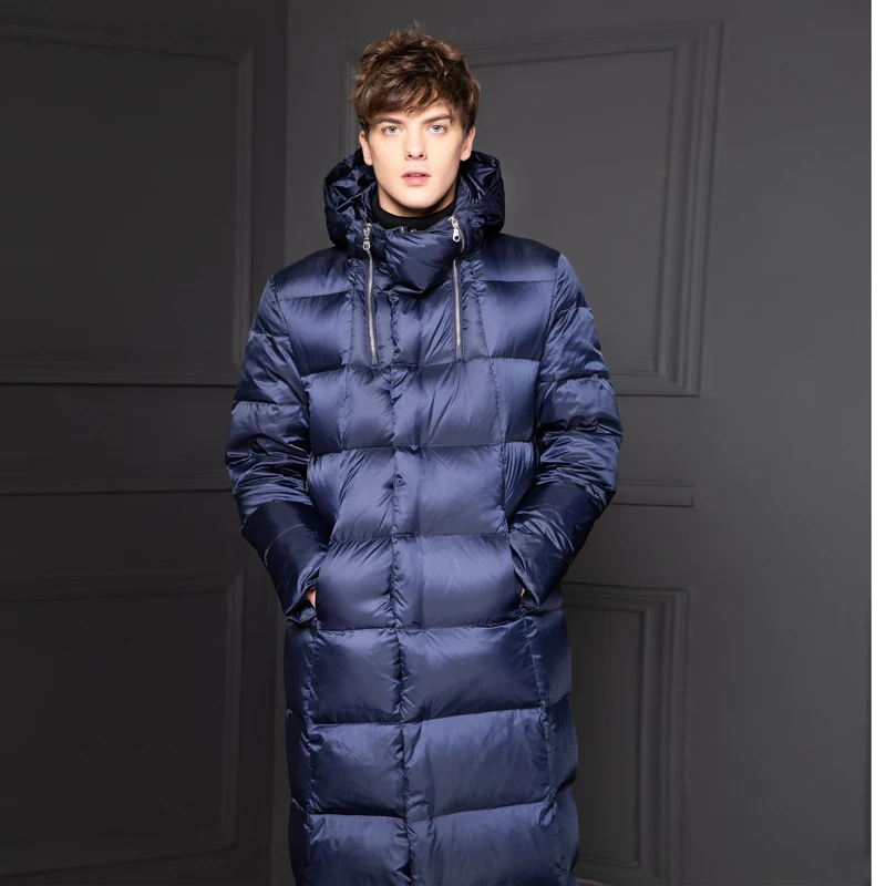 

Goose 2020 New Down Jacket Men Long Thick Korean Men's Winter Jackets Down Coat puffer jacket Doudoune Homme KJ2335