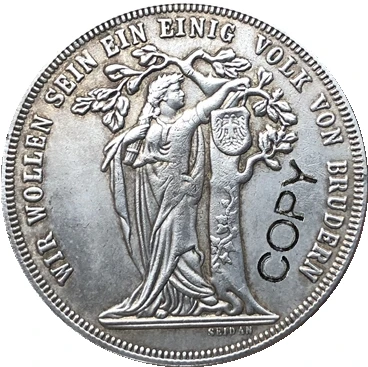 

1868 Austria 1 Feinthaler coins copy 33.5MM