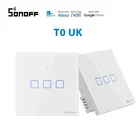 Умный коммутатор SONOFF T0, Великобритания, TX-серия, модули сделай сам для eWelink, приложение, пульт дистанционного управления, совместим с Alexa, Google Home Assistant