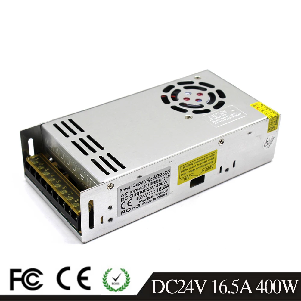 Импульсный источник питания с одним выходом DC24V 15A 360 Вт 16 5a 400 Трансформатор 110 В 220