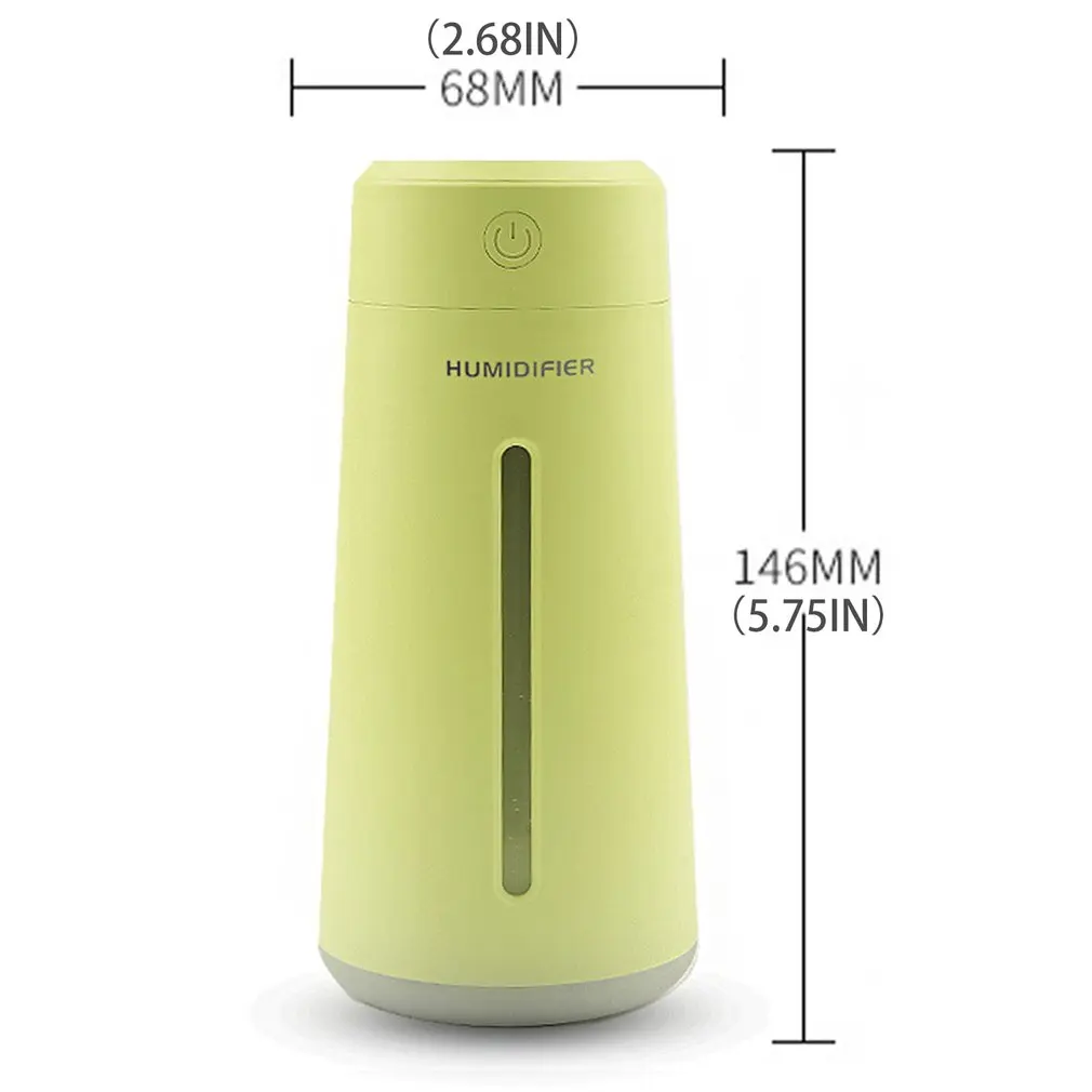 

Portable Humidifier Air Purifier For Car And Room Desktop USB Air Purifier For Travel Colorful Light Double Spray Modes