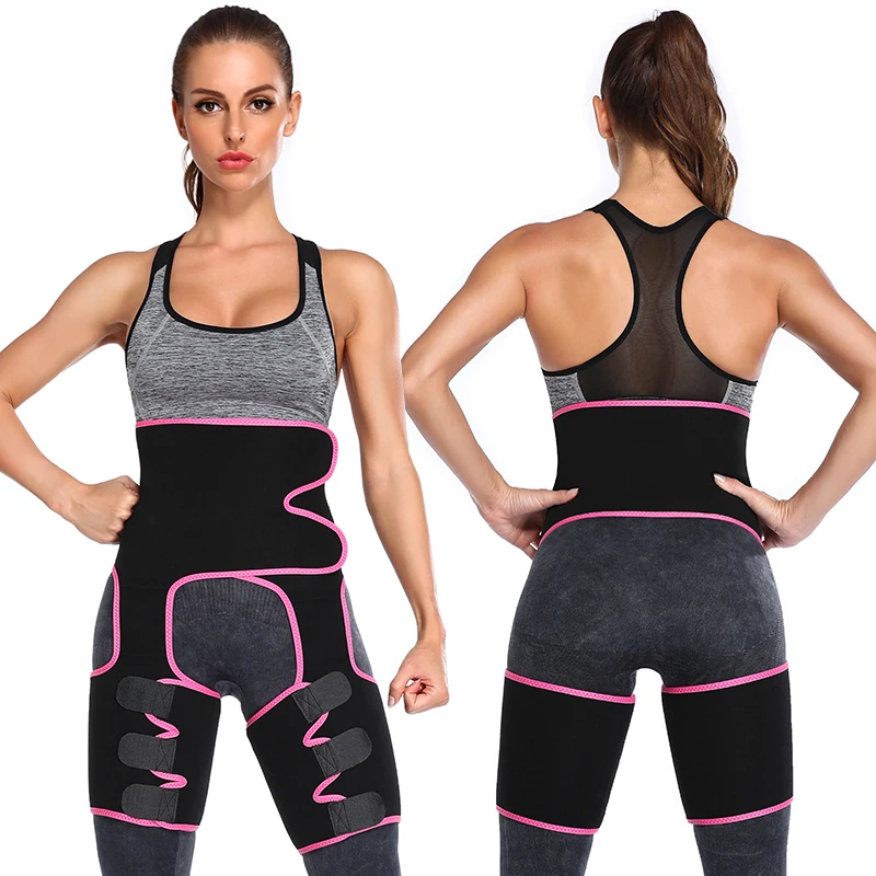 

In Stock Shapewear Waist Trainer Belt Women High Waist Body Shaper Leg Sweat Shapers Thigh Trimmers Adjustable Sauna Belt