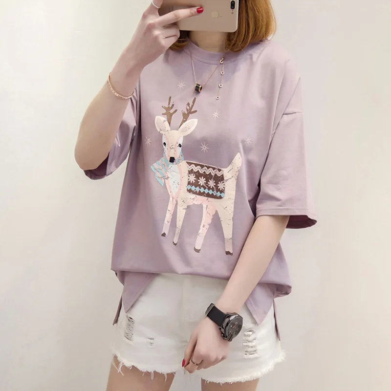 Женская Летняя Сексуальная футболка Tumblr с графическим рисунком розовая серая